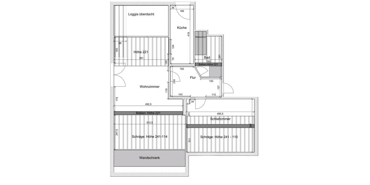 Dachgeschoßwohnung Reinhardshagen - 2 Zimmer, 62 m&sup2;, 450&euro; | Angebot:25548937
