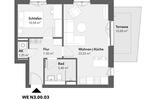 Erdgeschoßwohnung Berlin Spandau - 2 Zimmer, 53 m&sup2;, 1.121&euro; | Angebot:27663095