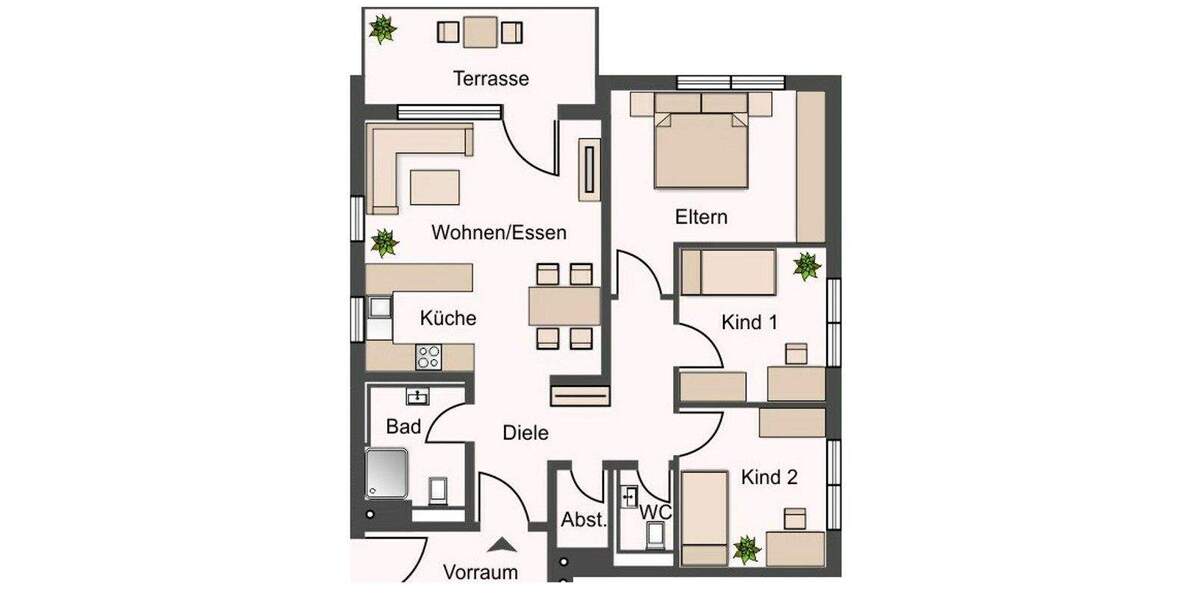 Etagenwohnung Gundelsheim / Höchstberg Gundelsheim - 4 Zimmer, 80 m&sup2;, 960&euro; | Angebot:24875783