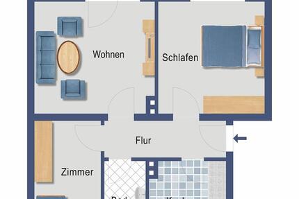 Wohnung Nörten-Hardenberg Hardenberg - 3 Zimmer, 60 m&sup2;, 560&euro; | Angebot:25141841
