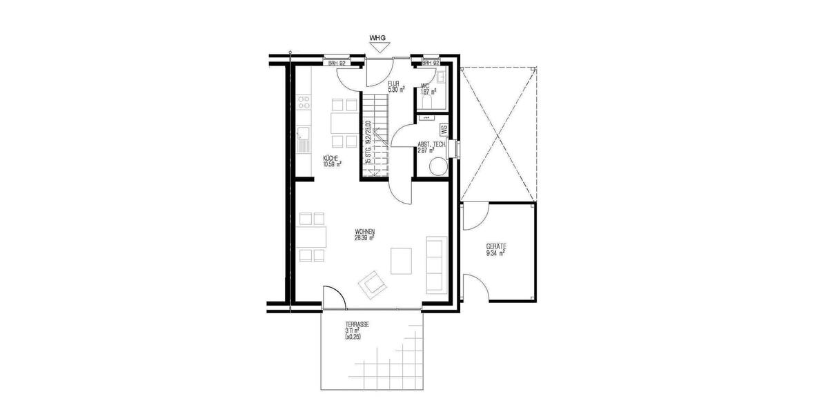 Reihenhaus Nordhorn - 3 Zimmer, 100 m&sup2;, 1.200&euro; | Angebot:26690435