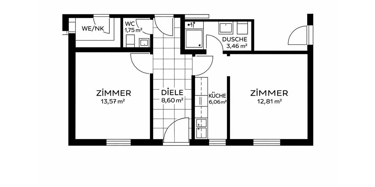Erdgeschoßwohnung Höchst im Odenwald - 2 Zimmer, 50 m&sup2;, 600&euro; | Angebot:26256132