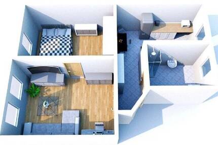 Wohnung Waldheim Schönberg - 2 Zimmer, 45 m&sup2;, 250&euro; | Angebot:25743295