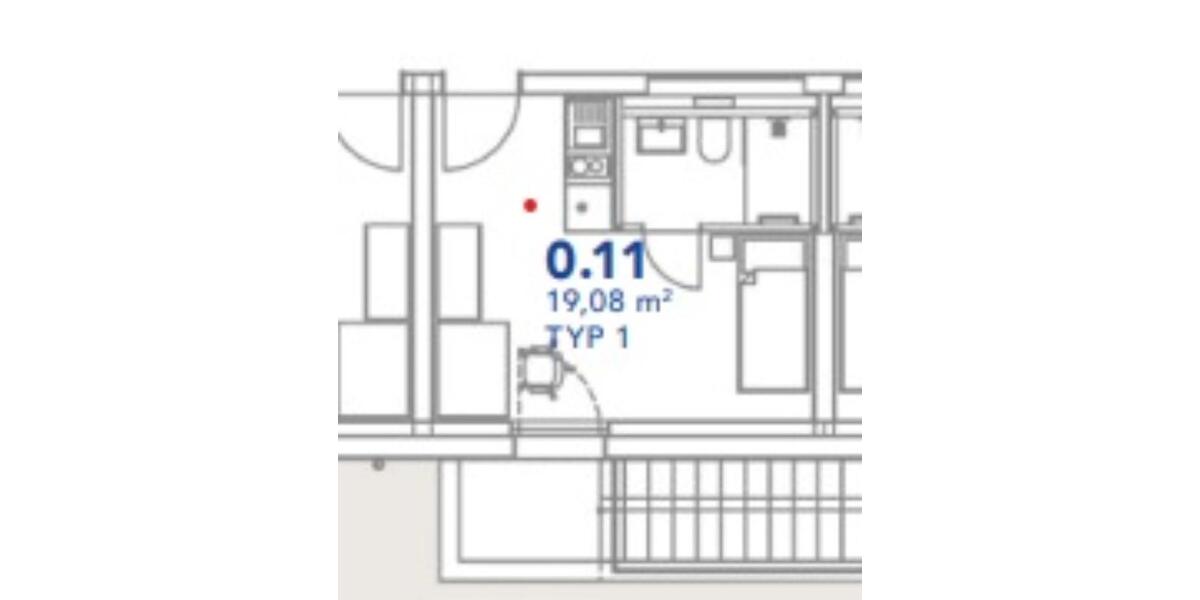 Studentenappartement Neubau Erstbezug Februar 2026 1 zimmer