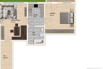 Wohnung Grabenstetten - 2 Zimmer, 72 m&sup2;, 865&euro; | Angebot:27037983