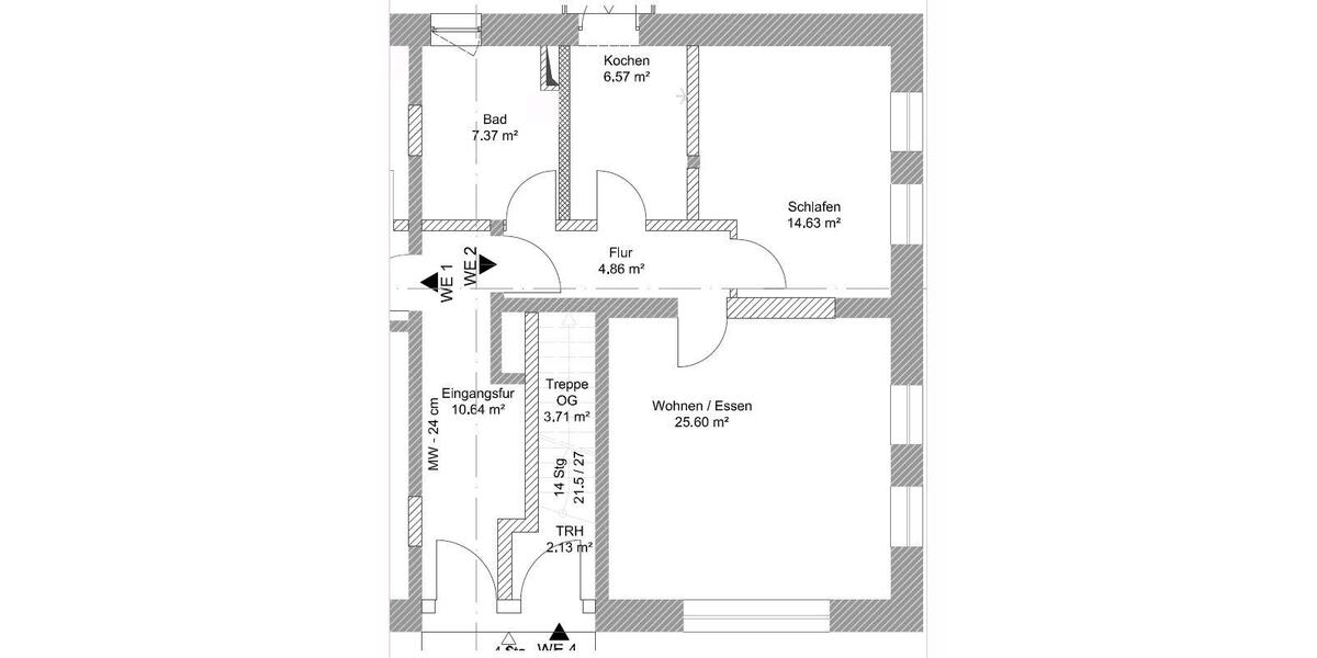 Erdgeschoßwohnung Oebisfelde-Weferlingen Döhren - 2 Zimmer, 57 m&sup2;, 394&euro; | Angebot:25083253