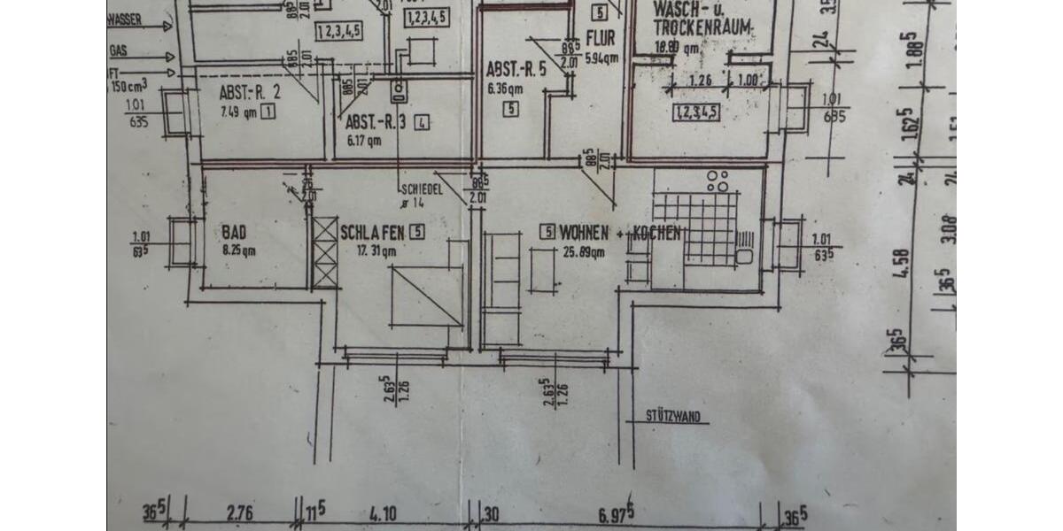 Etagenwohnung Petershagen - 2.5 Zimmer, 64 m&sup2;, 695&euro; | Angebot:26424549