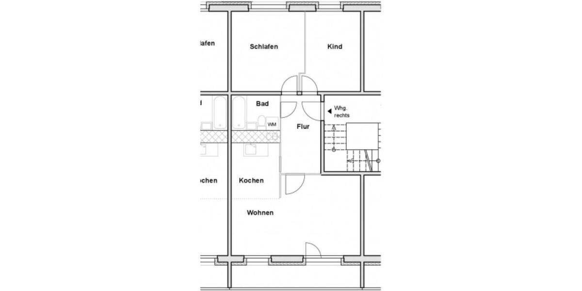 Etagenwohnung Spremberg - 2.5 Zimmer, 58 m&sup2;, 351&euro; | Angebot:26536874