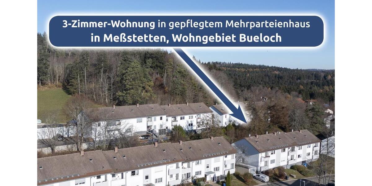 Etagenwohnung Meßstetten - 3 Zimmer, 66 m&sup2;, 469&euro; | Angebot:26350188