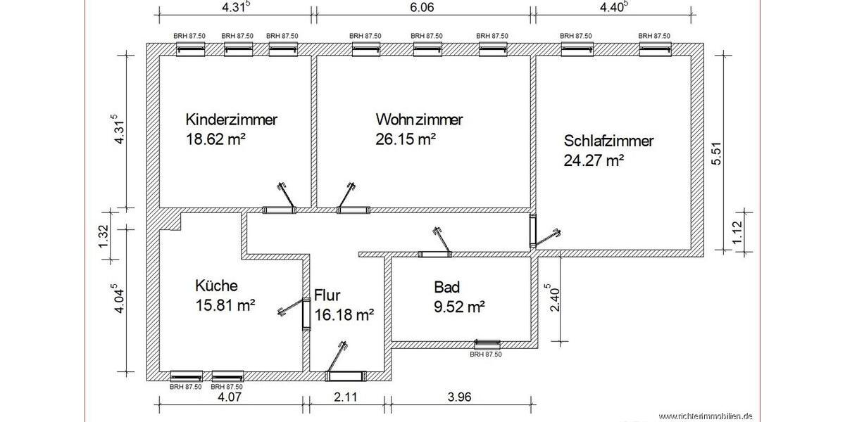 Dachgeschoßwohnung Freiberg - 3 Zimmer, 100 m&sup2;, 639&euro; | Angebot:23702559