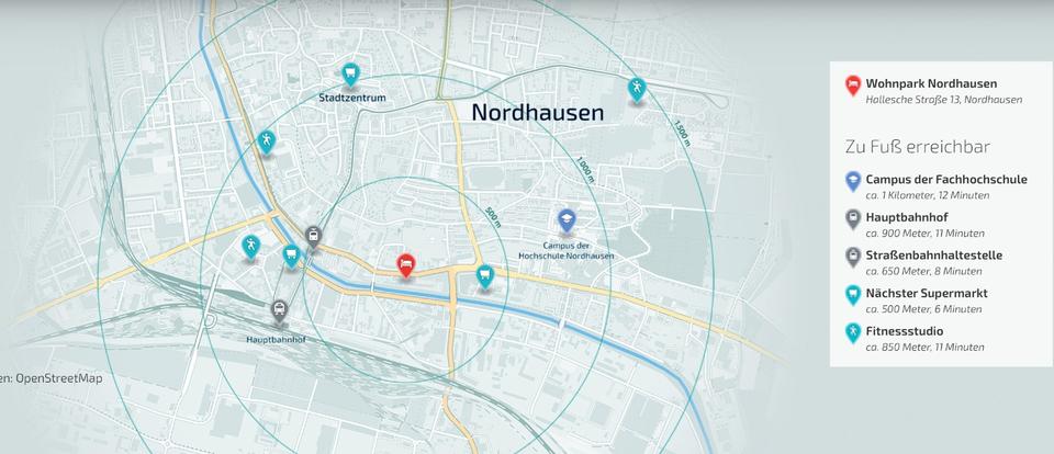 Wohnen auf Zeit Nordhausen - 3 Zimmer, 15 m&sup2;, 250&euro; | Angebot:20666034