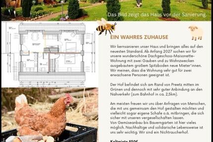 Wohnung Preetz - 3 Zimmer, 70 m&sup2;, 850&euro; | Angebot:27635629
