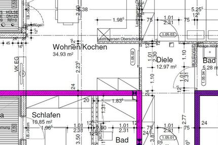 Wohnung Wiesbaden Mainz-Amöneburg - 2 Zimmer, 71 m&sup2;, 1.030&euro; | Angebot:24507004