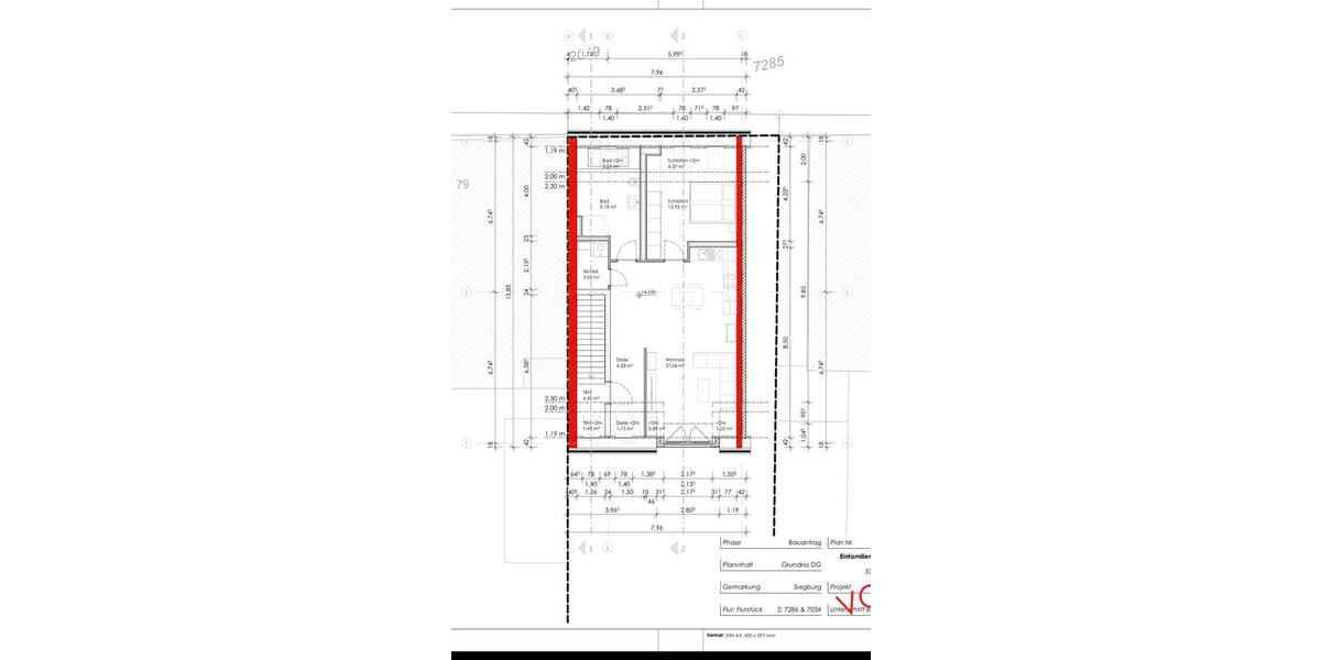 Dachgeschoßwohnung Siegburg - 2 Zimmer, 76 m&sup2;, 1.070&euro; | Angebot:24690315