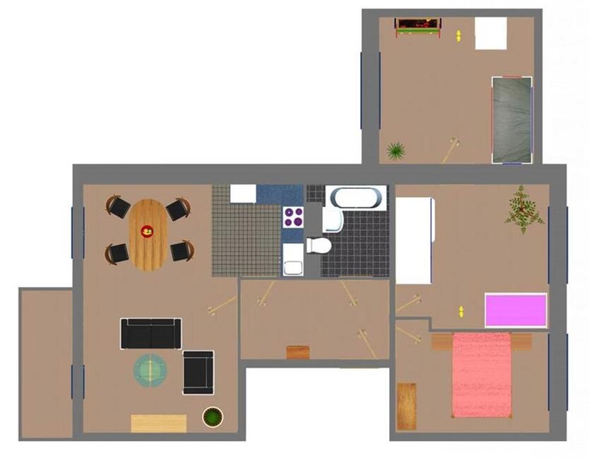4-Raum-Wohnung mit Fahrstuhl zu vergeben zimmer
