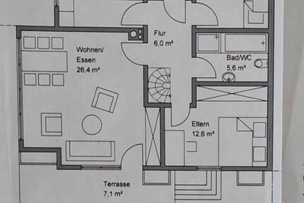 EG drei Zimmer Wohnung zu vermieten 3 zimmer