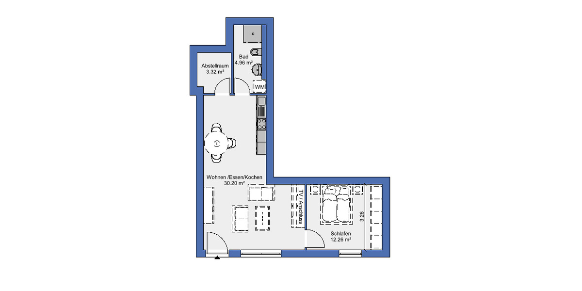 Etagenwohnung Sankt Ingbert - 2 Zimmer, 51 m&sup2;, 710&euro; | Angebot:25271383