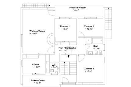 Wohnung Aschaffenburg Gailbach - 4 Zimmer, 120 m&sup2;, 1.300&euro; | Angebot:27577336