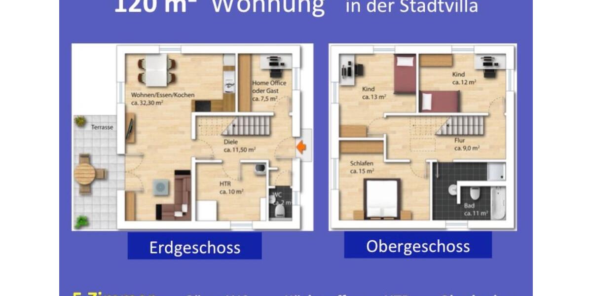 120 m2 + 5 Zimmer mit Garten direkt in Chemnitz 5 zimmer