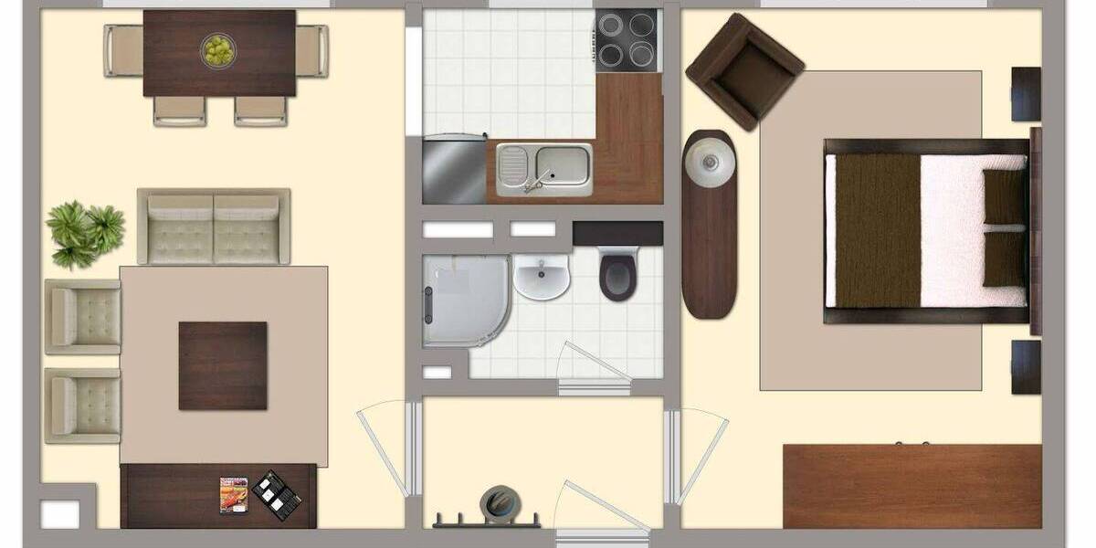 Etagenwohnung Aschersleben - 2 Zimmer, 41 m&sup2;, 243&euro; | Angebot:26816841