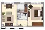 Etagenwohnung Aschersleben - 2 Zimmer, 41 m&sup2;, 243&euro; | Angebot:26816841
