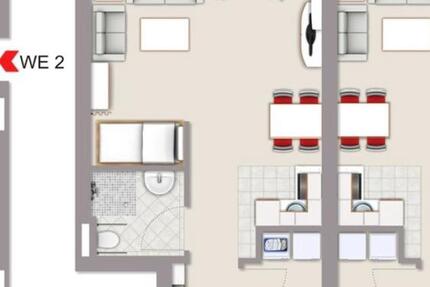 Wohnung Ahlen - 1 Zimmer, 48 m&sup2;, 660&euro; | Angebot:24793712