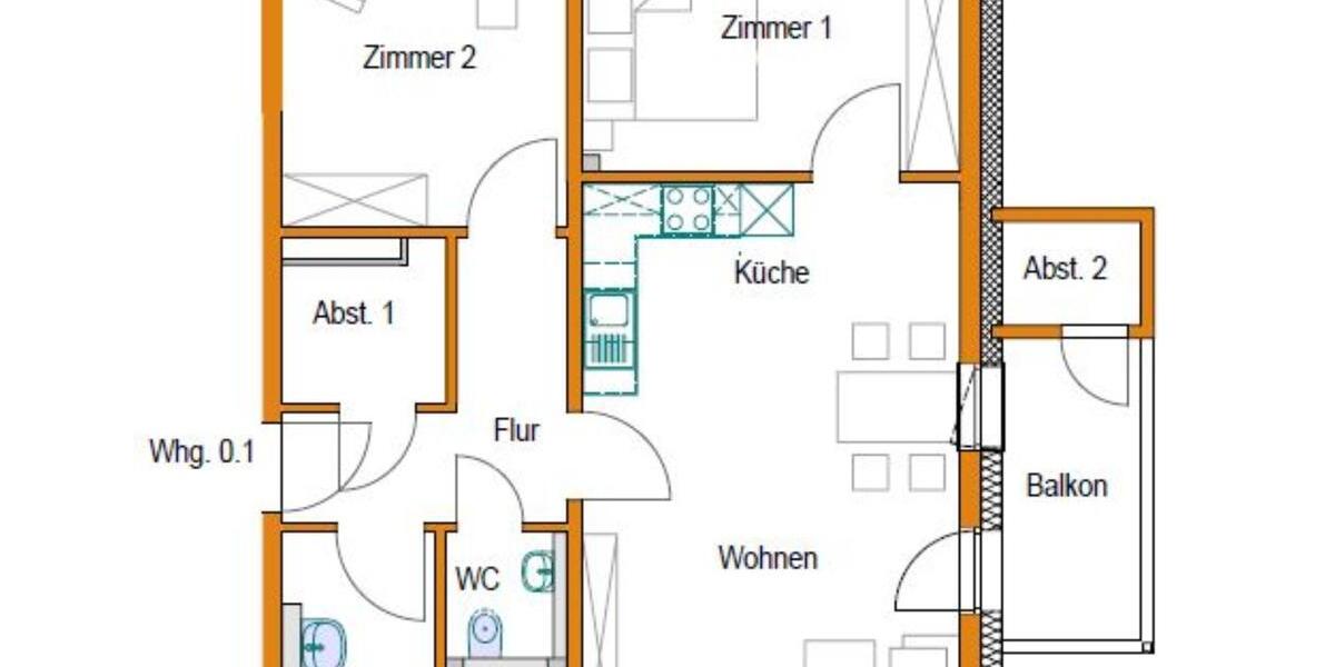 Erdgeschoßwohnung Lamspringe - 3 Zimmer, 76 m&sup2;, 840&euro; | Angebot:23991861