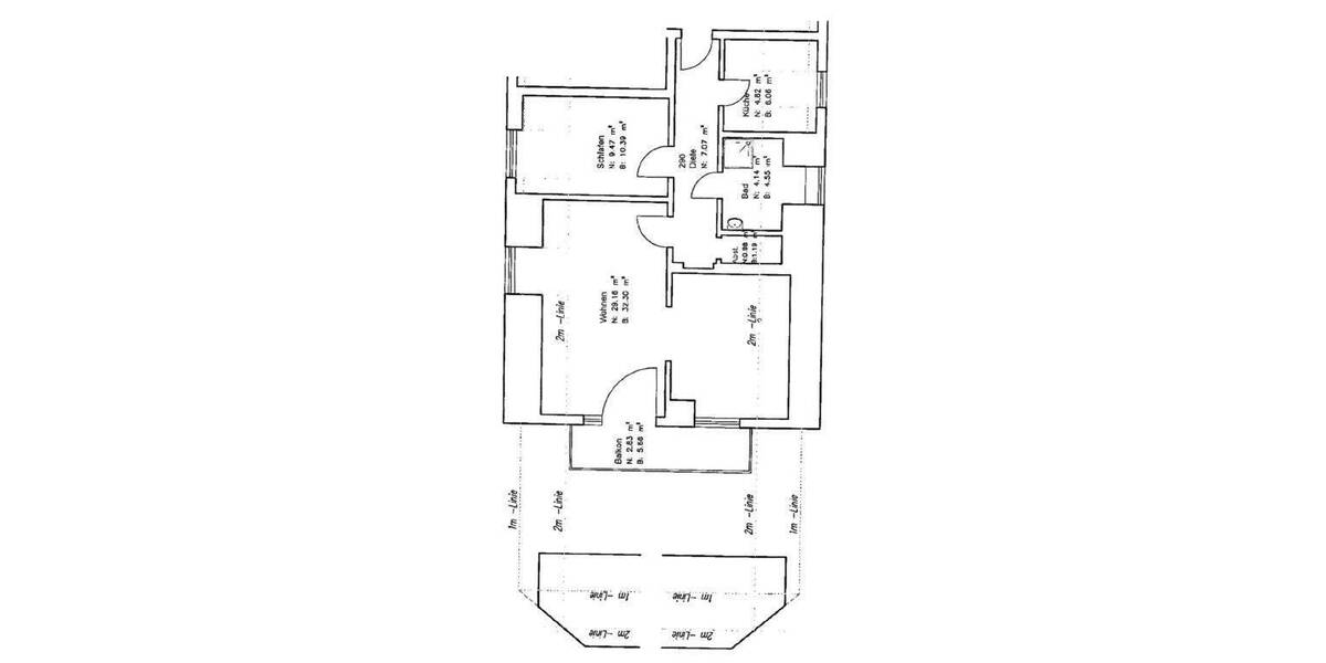 Etagenwohnung Wiesbaden Sonnenberg - 3 Zimmer, 58 m&sup2;, 900&euro; | Angebot:25679956