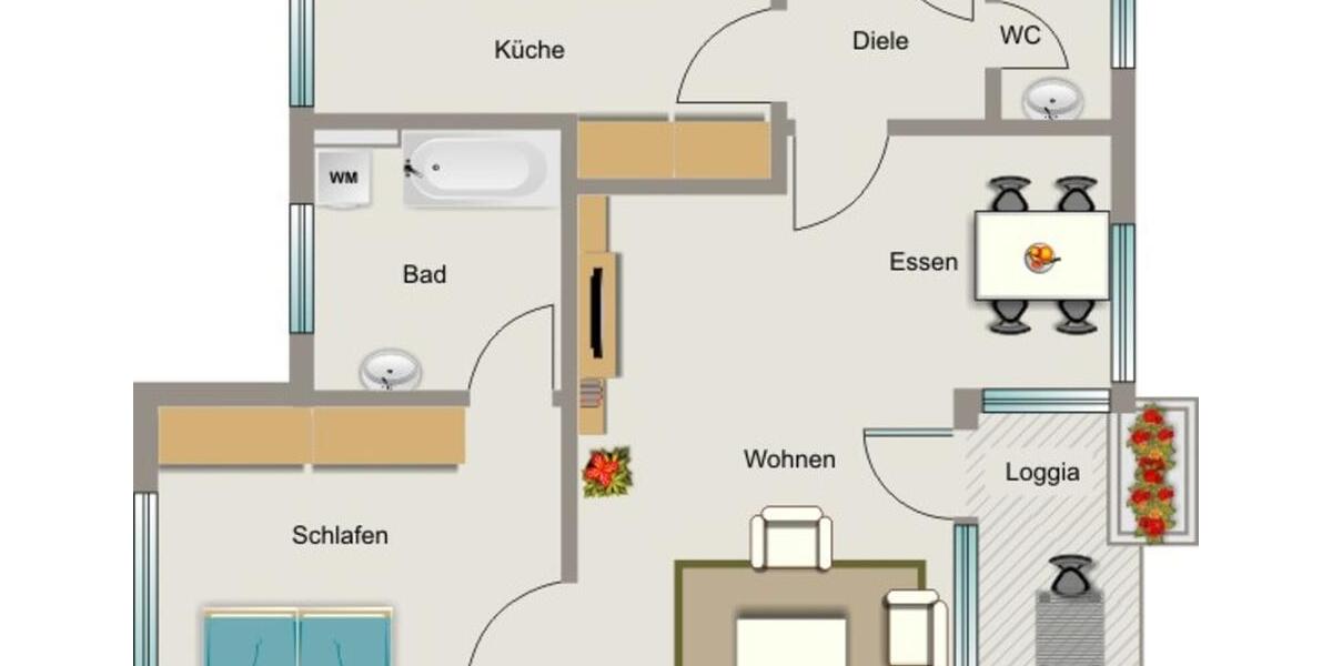 Vier Wände zum Wohlfühlen – mit WBS. 2 zimmer