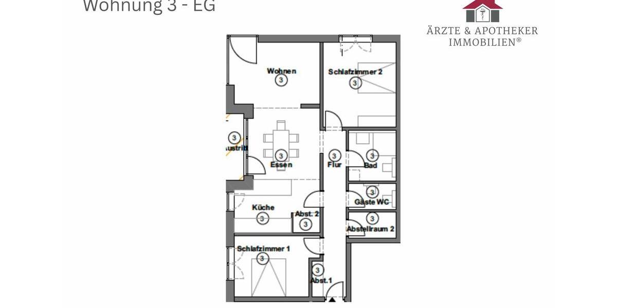 Erdgeschoßwohnung Tostedt - 3 Zimmer, 106 m&sup2;, 1.400&euro; | Angebot:25989521