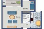 Hochparterre Dortmund Huckarde - 2 Zimmer, 45 m&sup2;, 460&euro; | Angebot:26692007