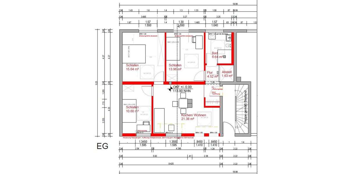 Etagenwohnung Aldenhoven - 4 Zimmer, 75 m&sup2;, 790&euro; | Angebot:27031675