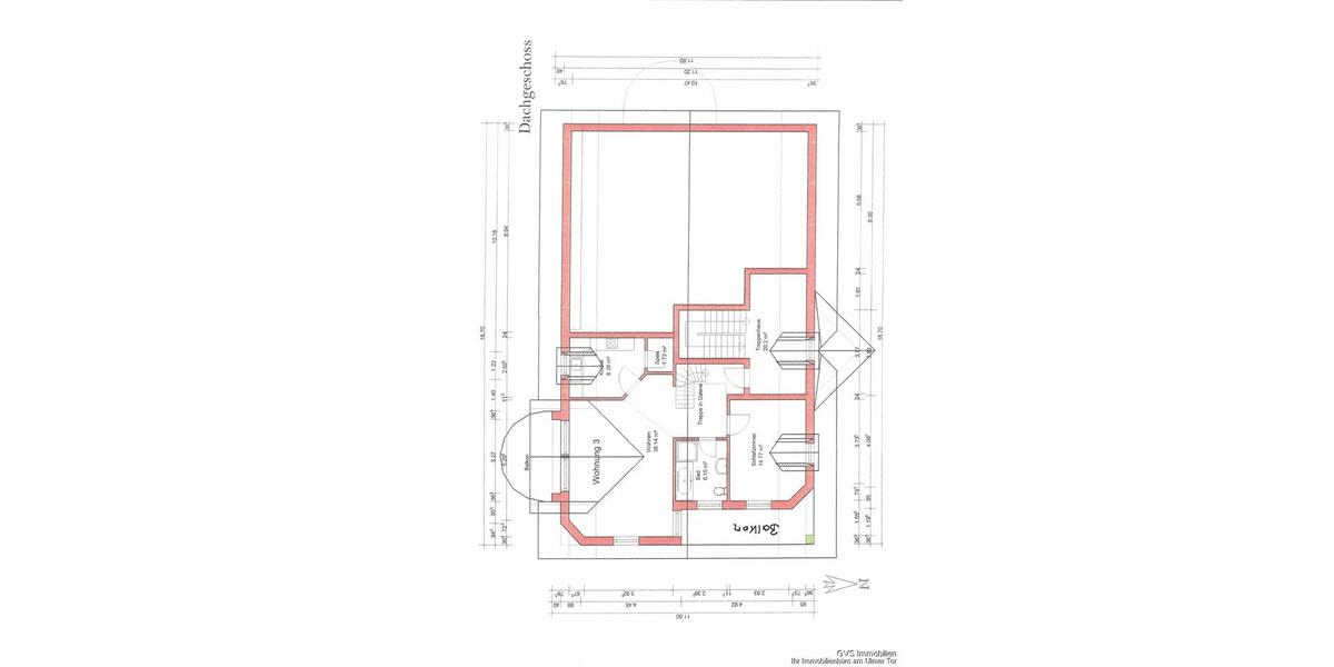 Dachgeschoßwohnung Memmingen - 2.5 Zimmer, 85 m&sup2;, 995&euro; | Angebot:25852501