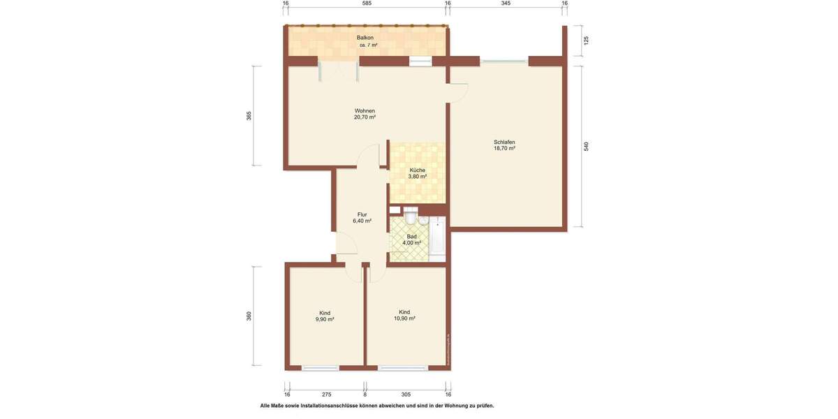 Etagenwohnung Weißwasser/O.L. O.L. - 4 Zimmer, 78 m&sup2;, 410&euro; | Angebot:25742847