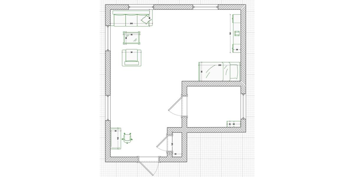 Erdgeschoßwohnung Barbing - 1 Zimmer, 35 m&sup2;, 420&euro; | Angebot:26232061