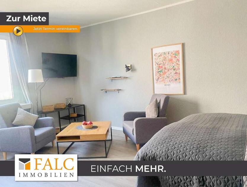 Modern möblierte 1-Zimmer-Wohnung mit Einbauküche in zentraler Lage von Bochum zimmer