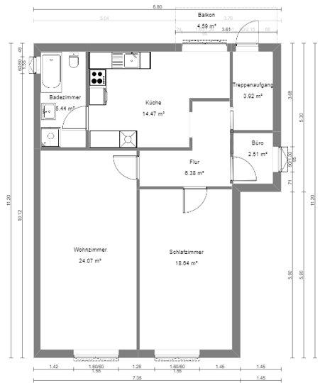 Etagenwohnung Steyerberg - 5 Zimmer, 114 m&sup2;, 680&euro; | Angebot:26233644