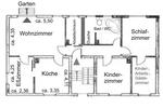 Erdgeschoßwohnung Dortmund Huckarde - 5 Zimmer, 110 m&sup2;, 1.350&euro; | Angebot:25842761