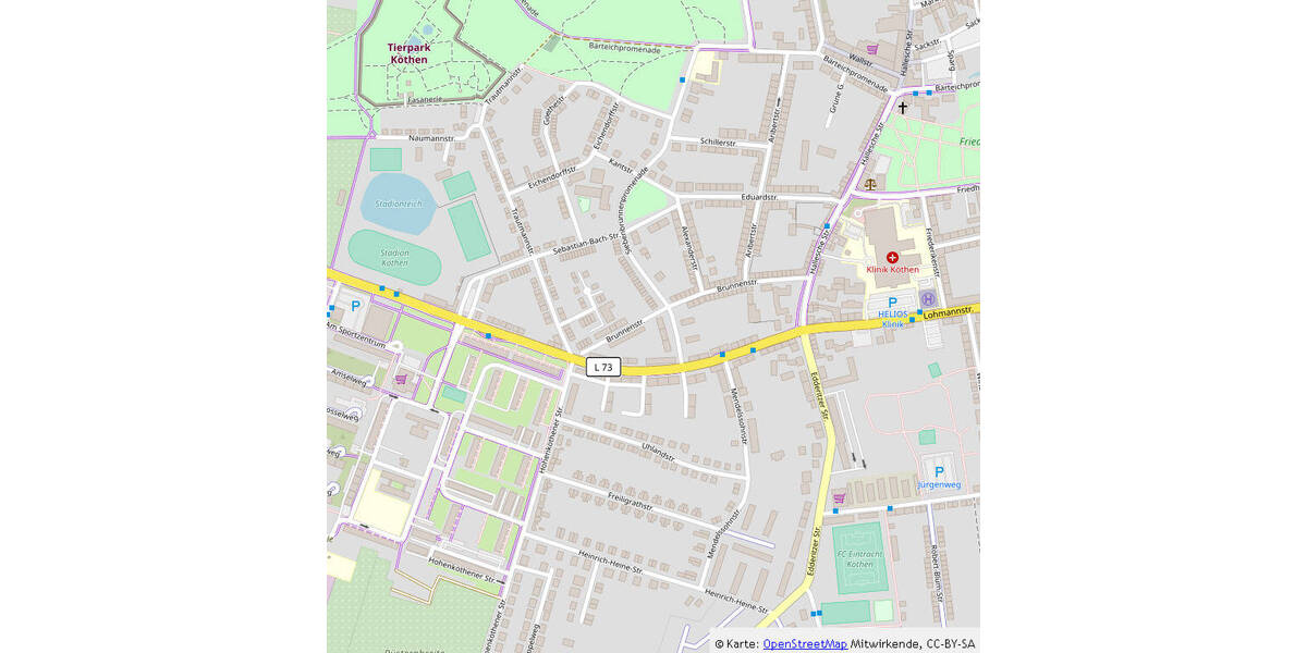 Etagenwohnung Köthen (Anhalt) Köthen - 2 Zimmer, 47 m&sup2;, 290&euro; | Angebot:25728169