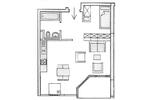 Etagenwohnung Böblingen Dagersheim - 1 Zimmer, 39 m&sup2;, 600&euro; | Angebot:26618152