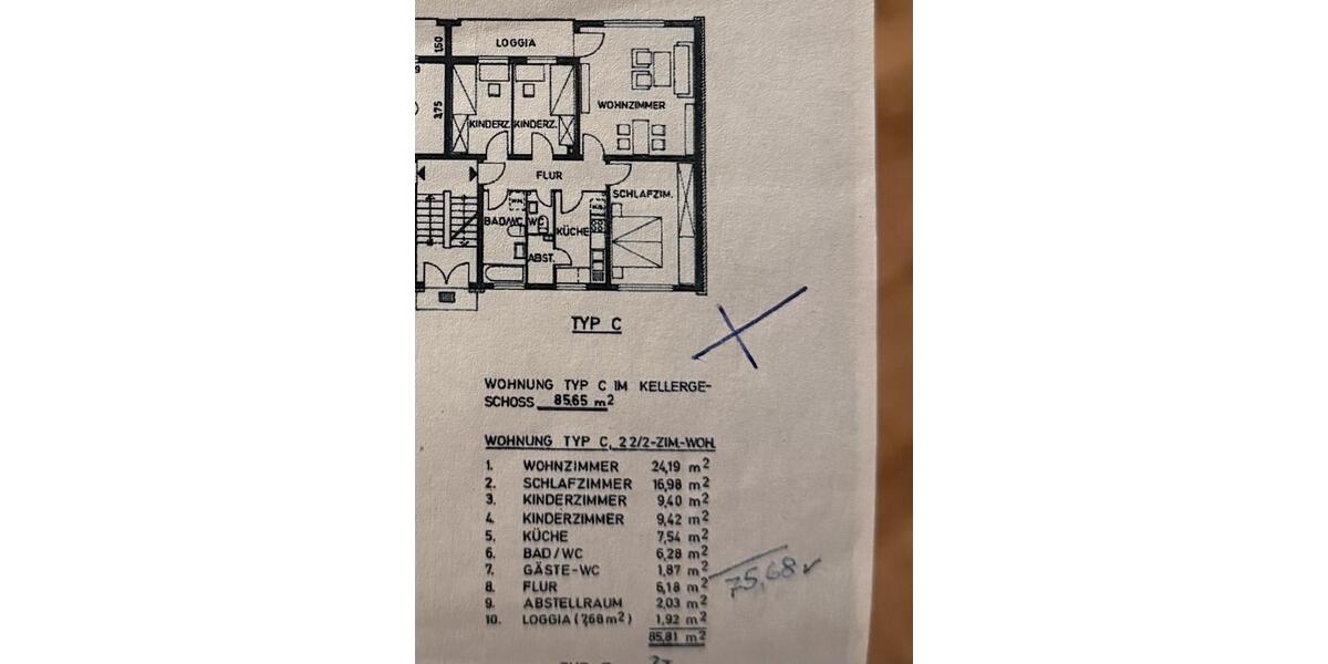 Etagenwohnung Plön - 4 Zimmer, 86 m&sup2;, 1.300&euro; | Angebot:25236926