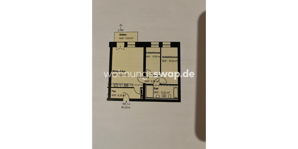 Etagenwohnung Zossen - 3 Zimmer, 90 m&sup2;, 1.299&euro; | Angebot:24549126