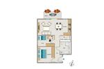 Etagenwohnung Duisburg Walsum - 3 Zimmer, 82 m&sup2;, 981&euro; | Angebot:26227968