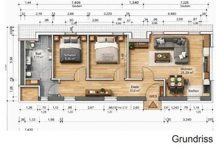 Wohnung Ahnatal - 3 Zimmer, 67 m&sup2;, 790&euro; | Angebot:26544961