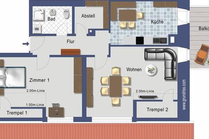 Renovierte 2,5-Zimmer Dachwohnung im Ortskern von Görwihl 2 zimmer
