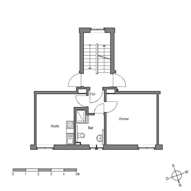 Single-Wohnung mit modernisierten Bad - 
