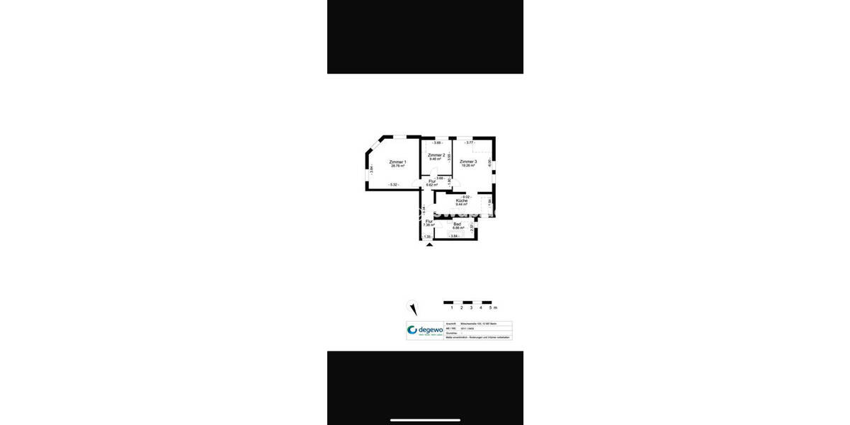 Etagenwohnung Berlin Friedrichshagen - 3 Zimmer, 86 m&sup2;, 593&euro; | Angebot:26766452