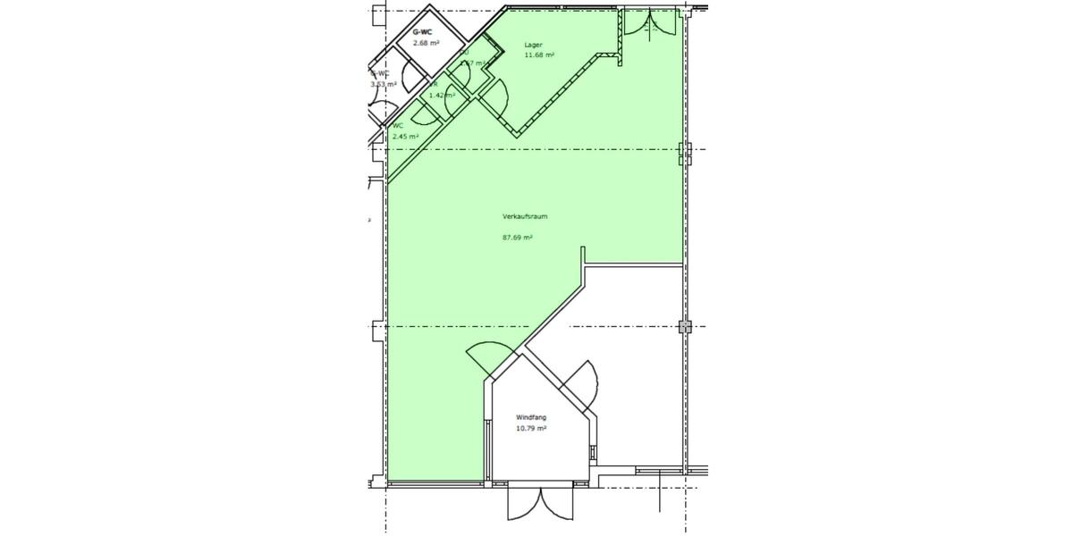 Große Laden-, Büro- oder Praxisfläche in Hermsdorf - Gewerbeobjekt Hermsdorf | Angebot:27009487