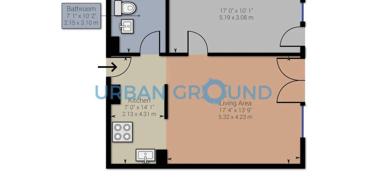 Etagenwohnung Berlin Mitte - 2 Zimmer, 57 m&sup2;, 1.240&euro; | Angebot:26434182