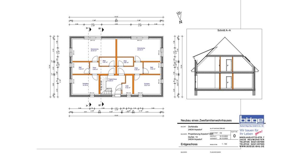 Etagenwohnung Padenstedt - 2 Zimmer, 57 m&sup2;, 750&euro; | Angebot:23847436